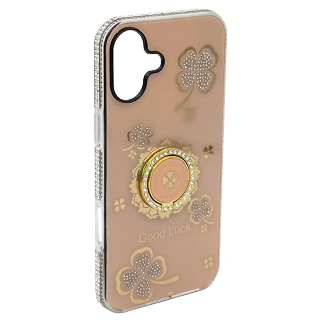 iPhone 16 plus Bling Diamond Lucky Case Gold